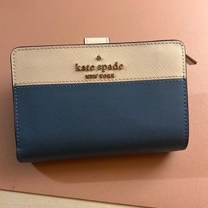 Brand new Kate spade blue and white wallet.